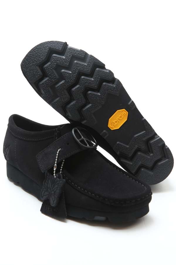 Needles x Clarks Walla Strap Lo - Black Suede | Garmentory