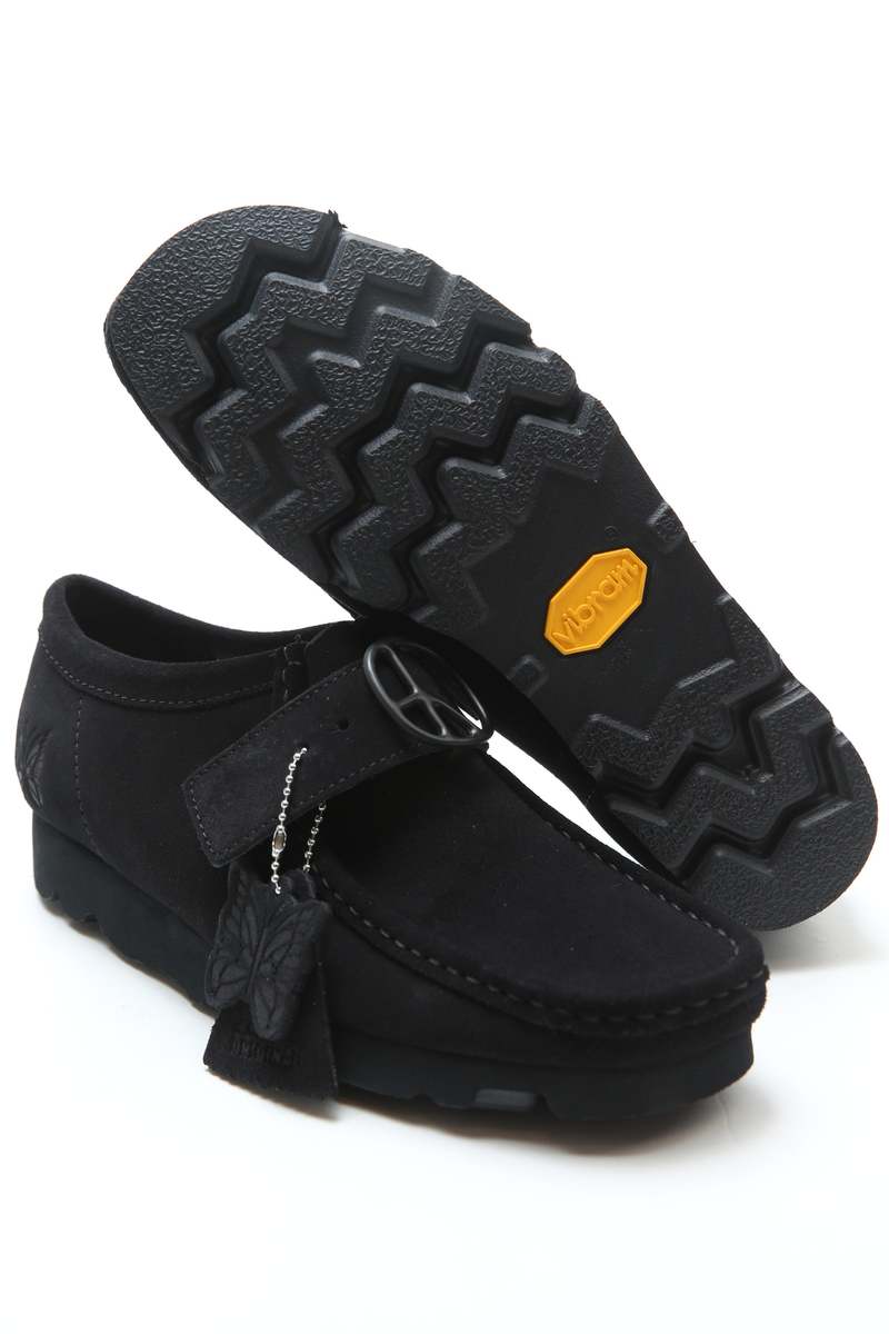 Needles x Clarks Walla Strap Lo - Black Suede | Garmentory