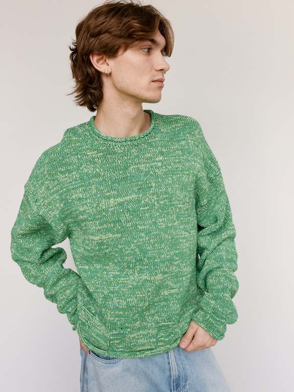 JW ANDERSON Cotton Nylon Space Dye Jumper - Apple