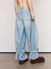 JW ANDERSON Buckled Cuff Jeans - Light Blue - Thumbnail 2