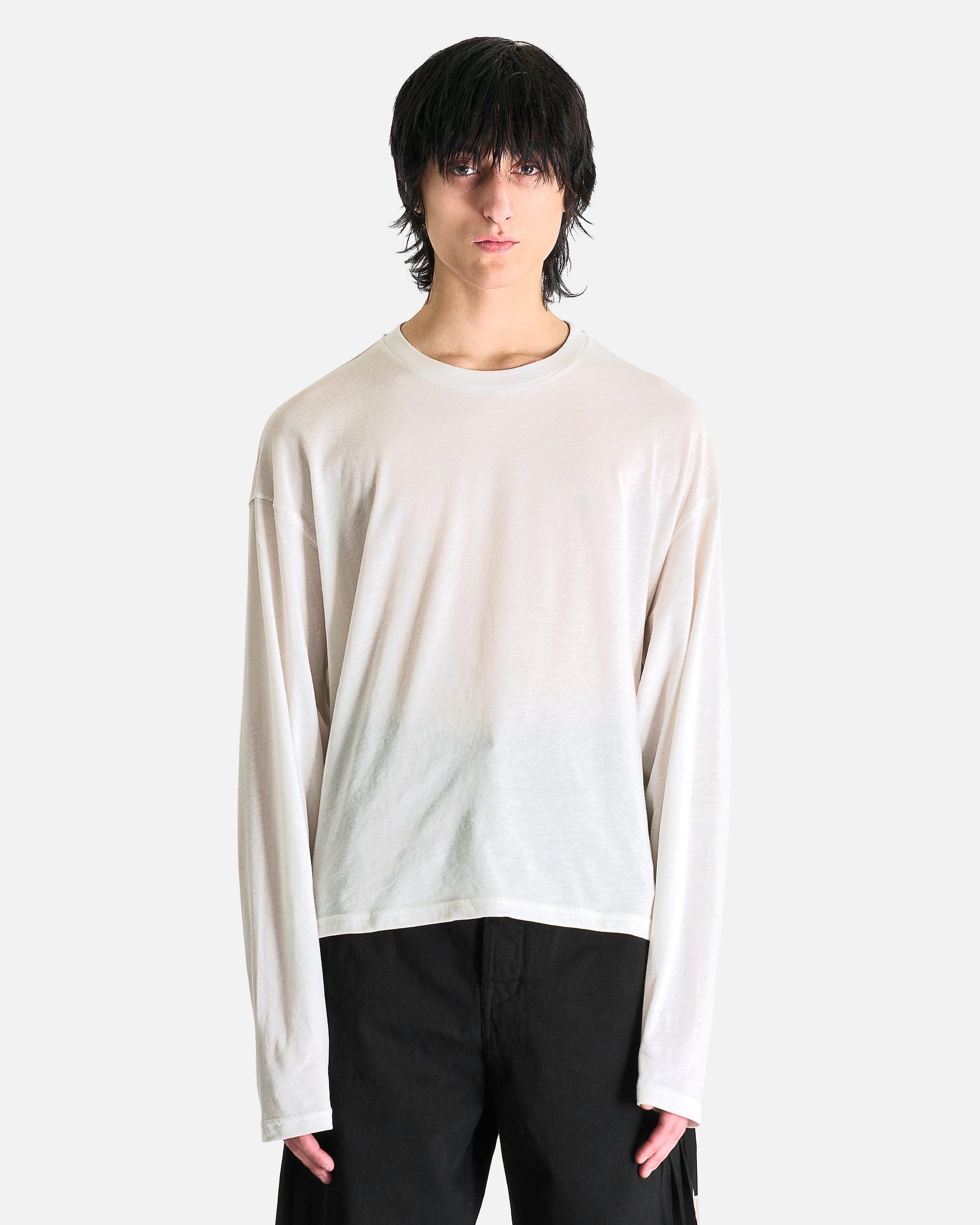 ANN DEMEULEMEESTERアシメトリーTシャツ ANN DEMEULEMEESTER アシメトリーデザインTシャツ ANN