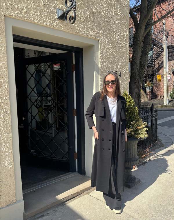CLEMENTINE'S Joseph Milano Knitted Wool Coat - Black