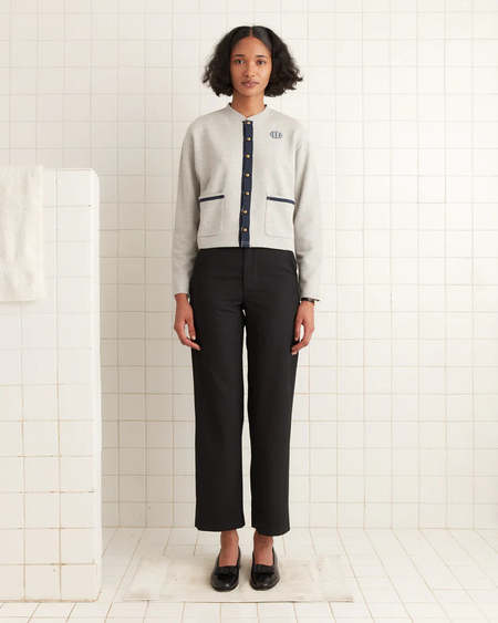 BODE COTTON CROCHET ROSETTE CARDIGAN - Cream | Garmentory