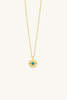 Sierra Winter Jewelry Evil Eye Necklace - Gold Vermeil/Turquoise - Thumbnail 1
