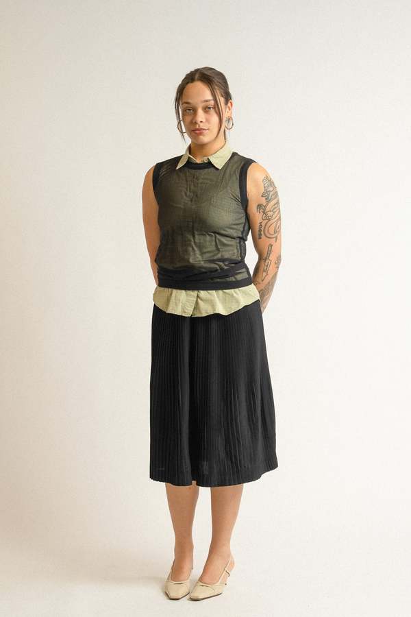 Vintage The Perfect Pleated Midi Skirt