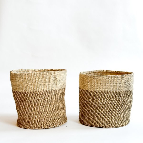 Alma Mercantile Amsha Checker Basket