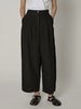 Shaina Mote Linen Boy Trousers - Salt/Onyx - Thumbnail 3