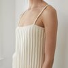 Wol Hide Rib Cami - Ecru - Thumbnail 14