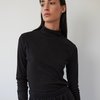 Wol Hide Easy Turtleneck - Black/Natural - Thumbnail 1