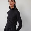 Wol Hide Easy Turtleneck - Black/Natural - Thumbnail 2
