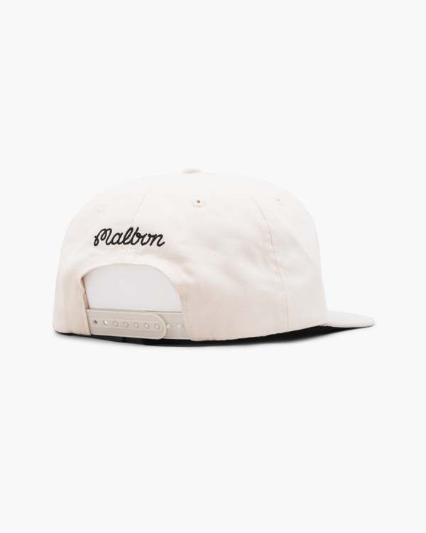 MALBON GOLF M Script Chainstitch Painter Hat - Ivory | Garmentory