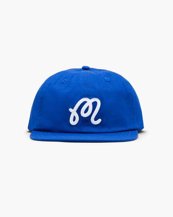 MALBON GOLF M Script Chainstitch Painter Hat - Blue | Garmentory