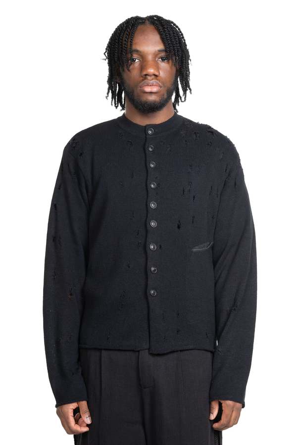 Aged-Knit-Jacket-Black-