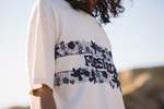 PRESIDENTS Flower T-Shirt - Ecru And Blue - Thumbnail 3