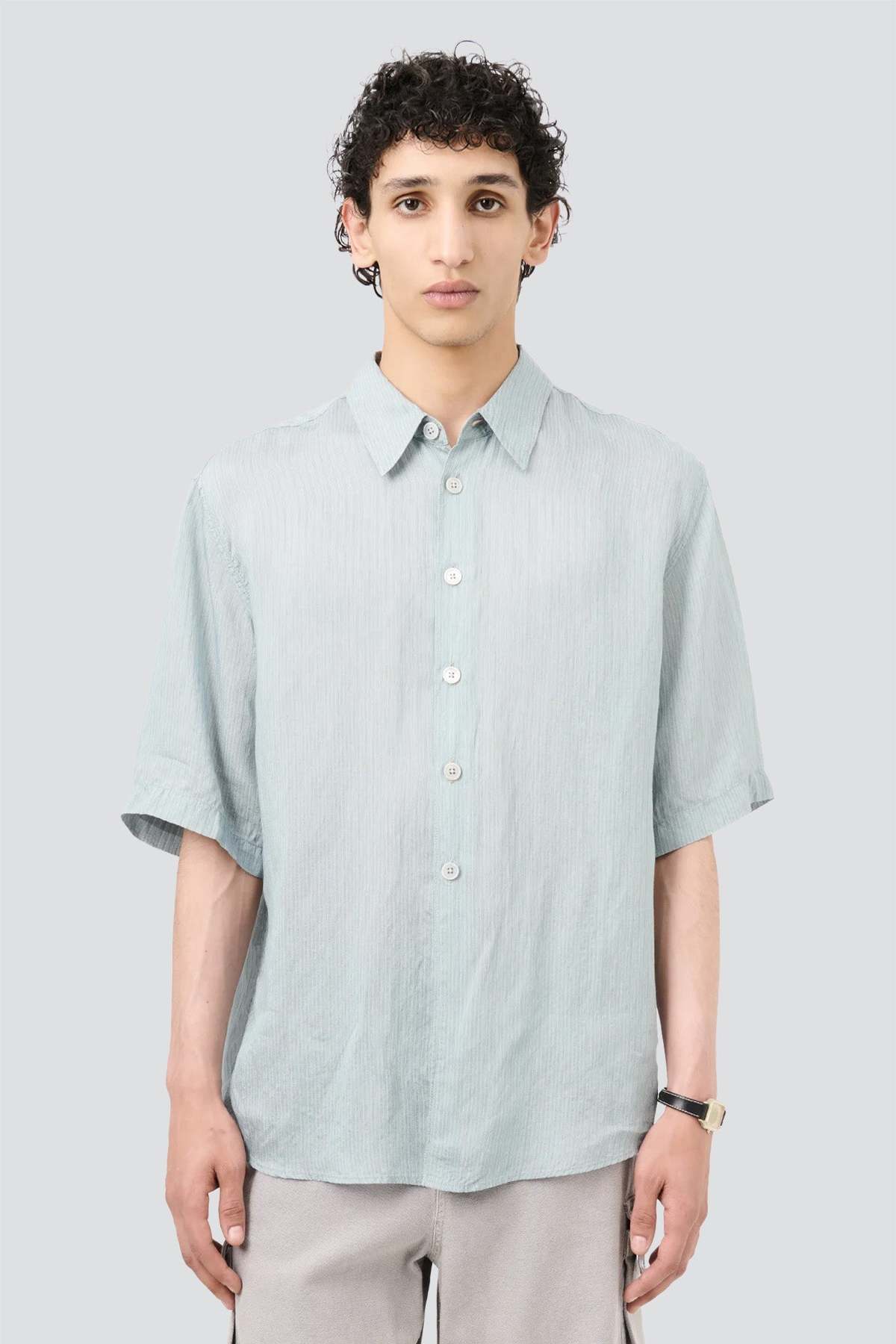 Our Legacy Geo Stripe Ceremonial Beyond Shirt - Shortsleeve 