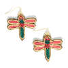 Fair Anita Dragonfly Beaded Earrings - Thumbnail 1