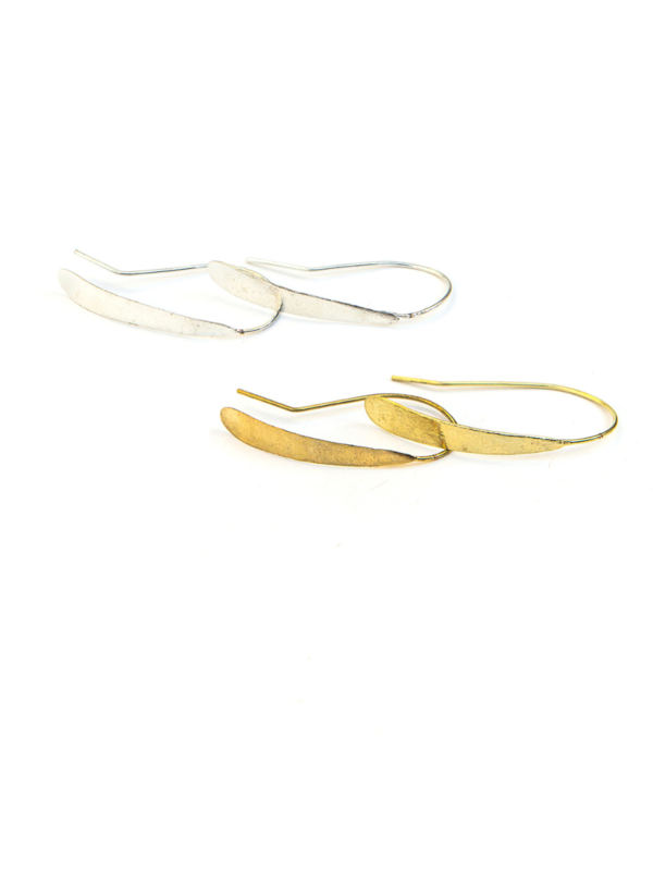 Fair Anita Faux Hoops Earrings - Silver/Brass