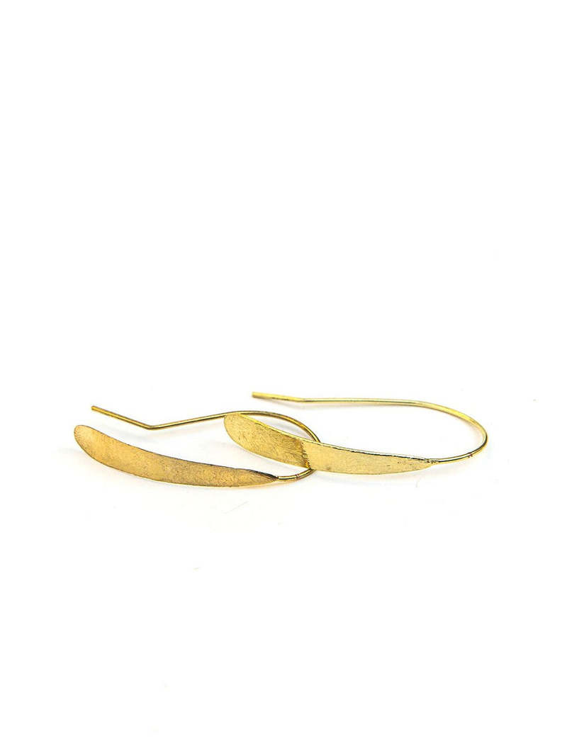 Fair Anita Faux Hoops Earrings - Silver/Brass