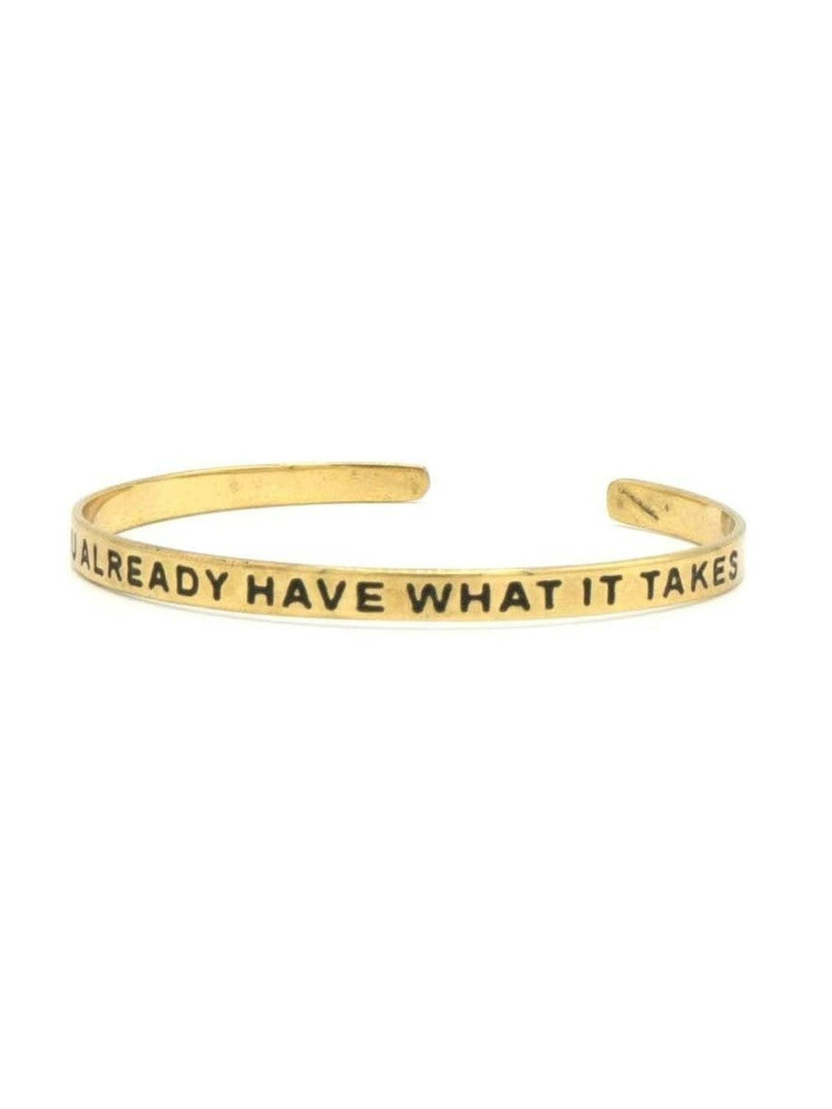 Fair Anita Have What It Takes Quote Cuff - Silver/Brass - Image 2 of 6