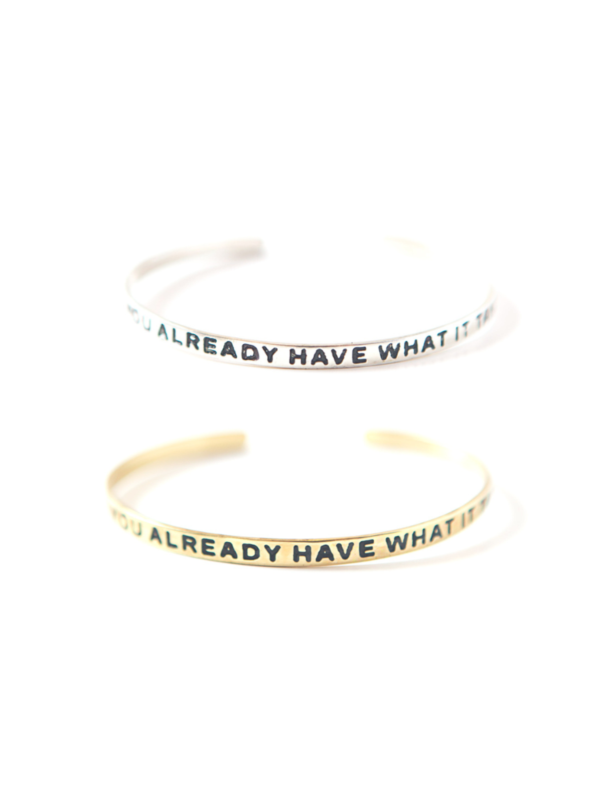Fair Anita Have What It Takes Quote Cuff - Silver/Brass - Image 4 of 6