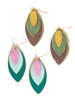Fair Anita Leaf Tones Earrings - Thumbnail 1