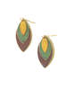Fair Anita Leaf Tones Earrings - Thumbnail 5