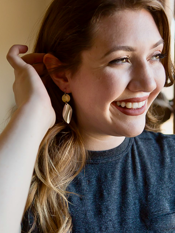 Fair Anita Mixed Metal Twist Earrings