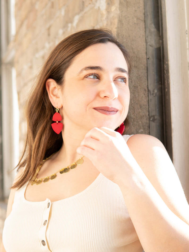 Fair Anita Modern Poppy Dangle Earrings