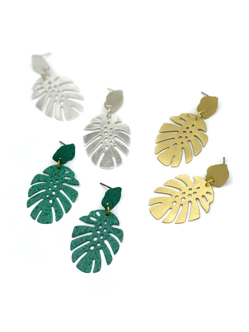 Fair Anita Monstera Studs