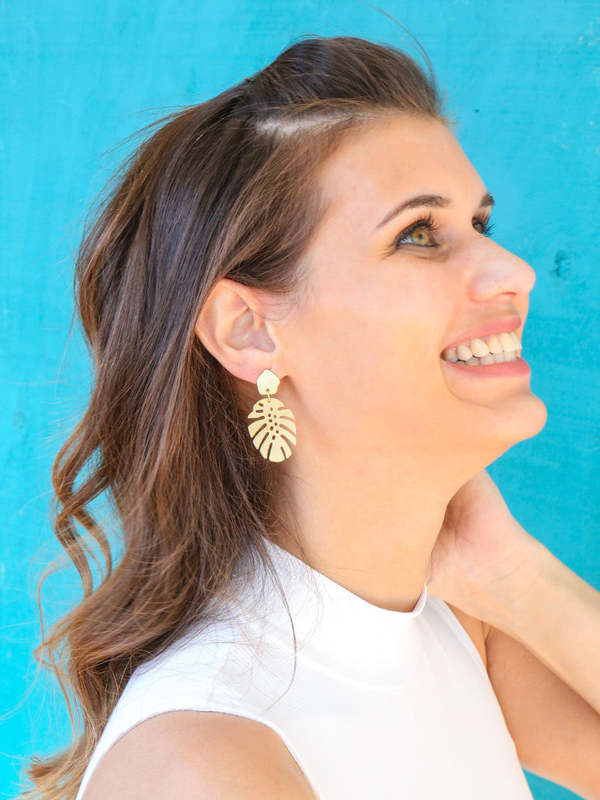 Fair Anita Monstera Studs