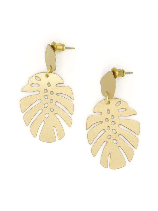 Fair Anita Monstera Studs