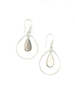 Fair Anita Mother of Pearl Teardrop Earrings - Thumbnail 1