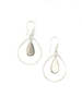 Fair Anita Mother of Pearl Teardrop Earrings - Thumbnail 4