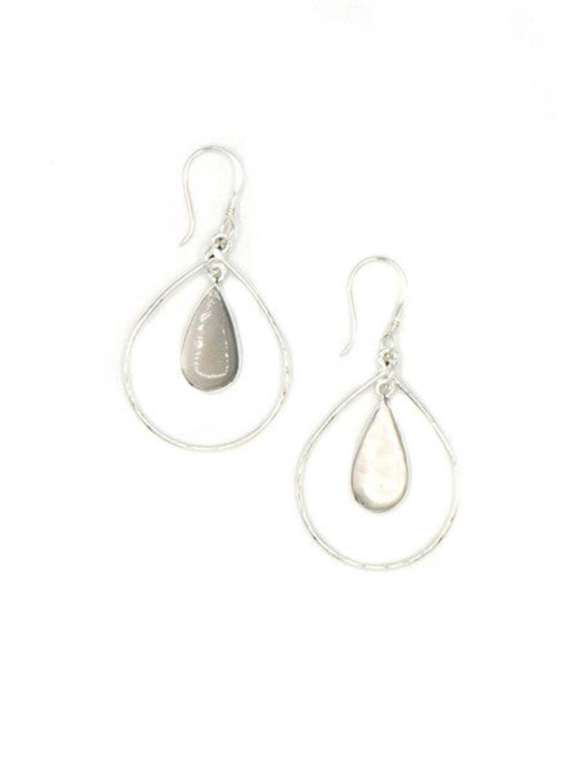 Fair Anita Mother of Pearl Teardrop Earrings