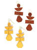 Fair Anita Pagoda Painted Earrings - Thumbnail 1