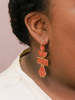 Fair Anita Pagoda Painted Earrings - Thumbnail 2