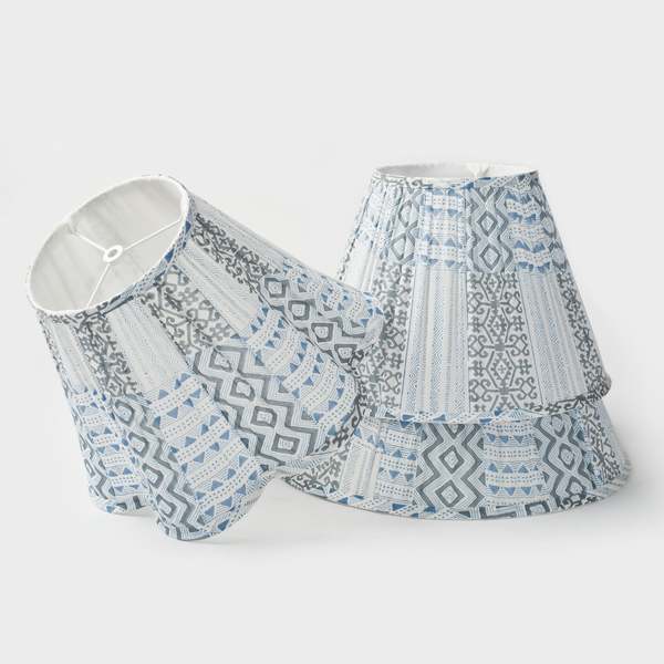 Mela Artisans Palewave Pattern Lamp Shades