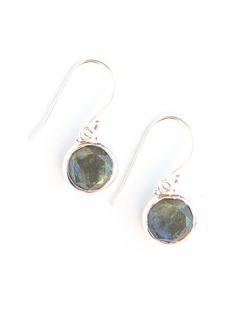 Fair Anita Reflection Sterling Earrings - Labradorite