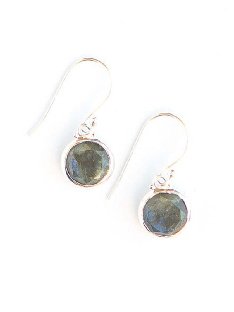 Fair Anita Reflection Sterling Earrings - Labradorite