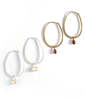 Fair Anita Sunshine Stone Hoop Earrings - Thumbnail 1