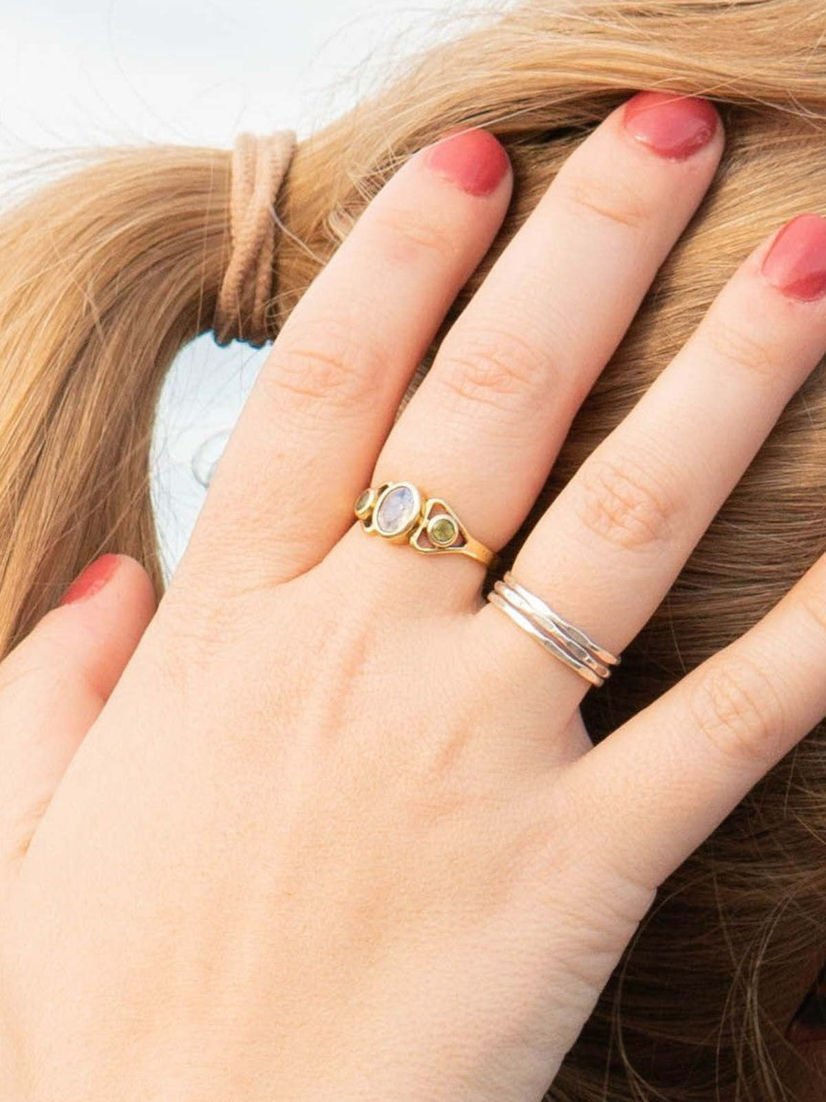 Fair Anita Triple Harvest Stone Ring - Image 2 of 4