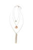Fair Anita Triple Strand Multi-Way Pendant Necklace - Silver - Thumbnail 7