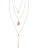 Fair Anita Triple Strand Multi-Way Pendant Necklace - Silver - Thumbnail 8