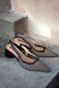 BIANCO Biamaralyn Mesh Slingback Heels - Thumbnail 1