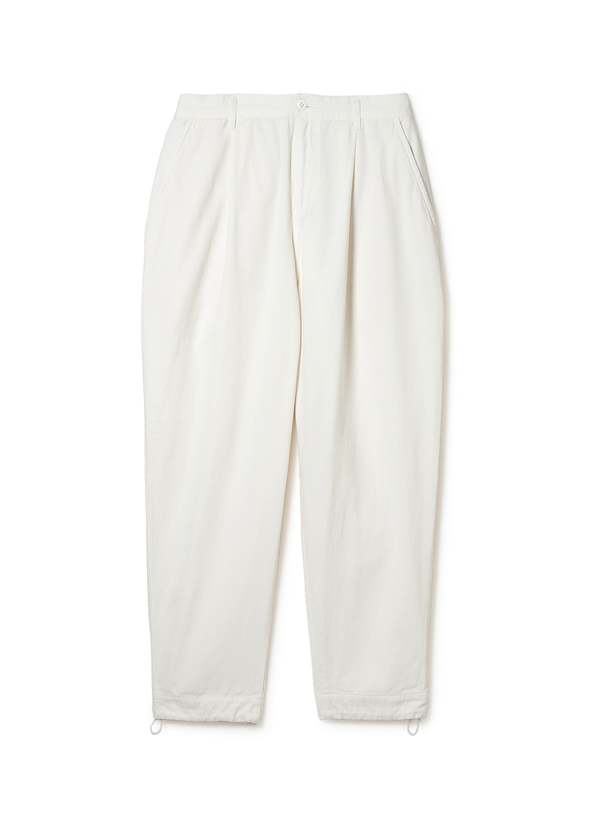 Sandinista MFG Vintage Style Pleated Chino Pants - White
