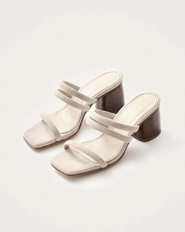 Alohas Indiana Leather Sandals - Stone Beige