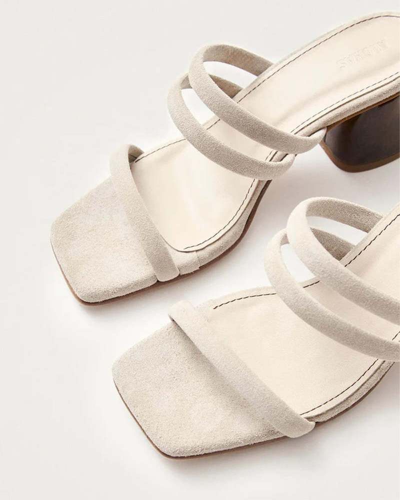Alohas Indiana Leather Sandals - Stone Beige