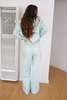 Beklina Cotton Relaxed Pants - Green - Thumbnail 1
