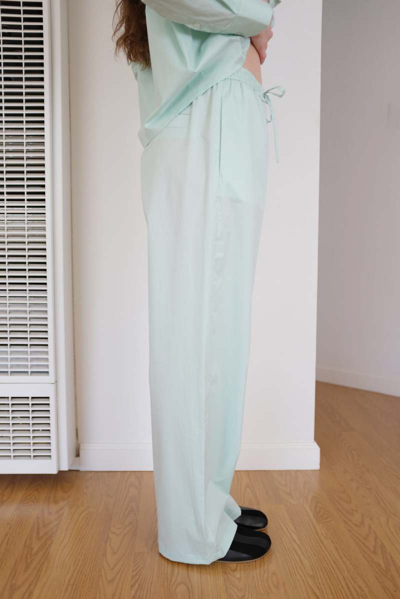 Beklina Cotton Relaxed Pants - Green Beklina Cotton Relaxed Pants - Green