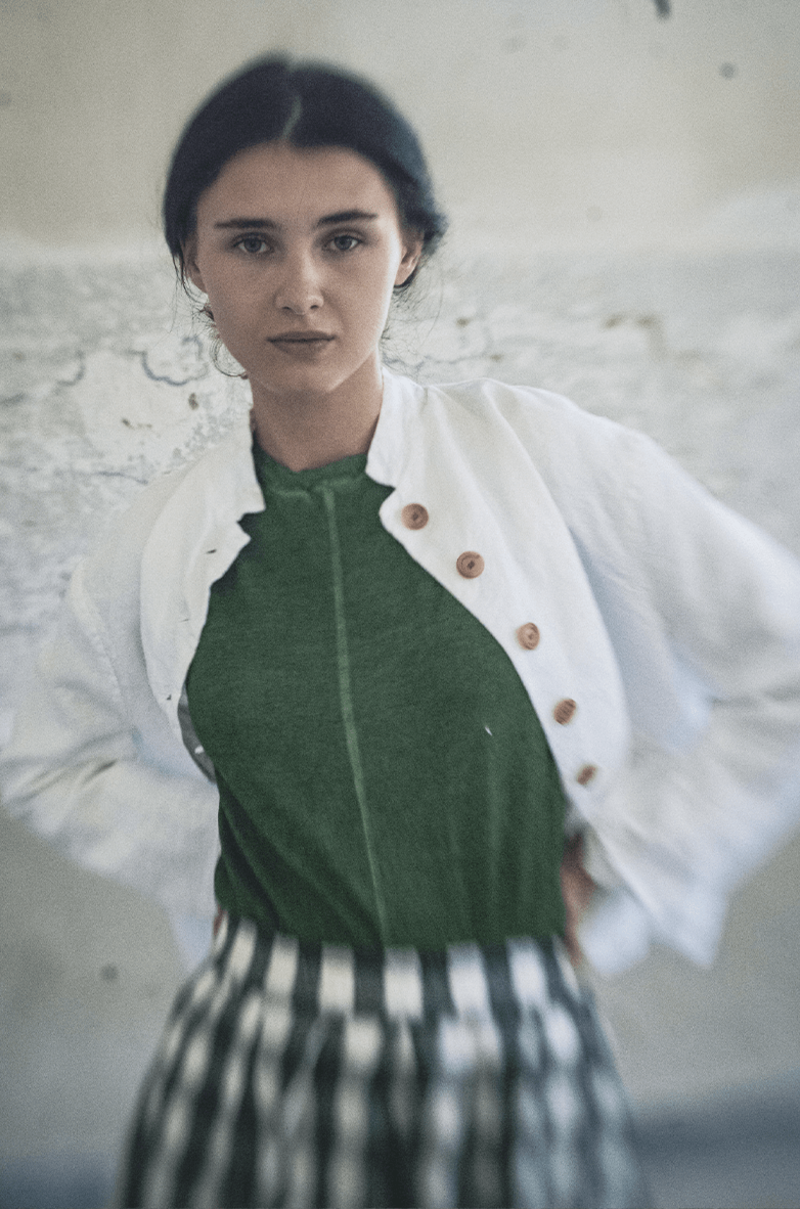 H+ Hannoh Wessel Linen Jacket Josephine - White | Garmentory